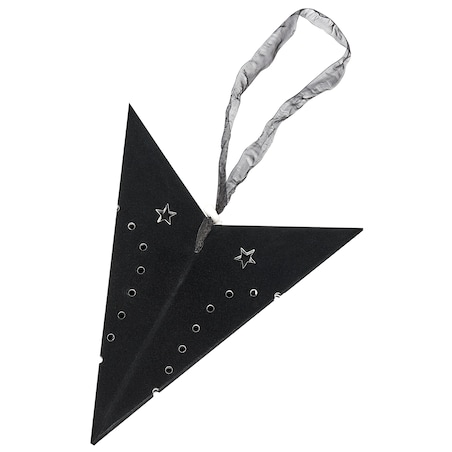 Zestaw 2 dekoracji wiszących LED MOTTI Gwiazda 45 cm Czarny