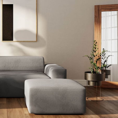 Villet Sofa narożna lewa szara