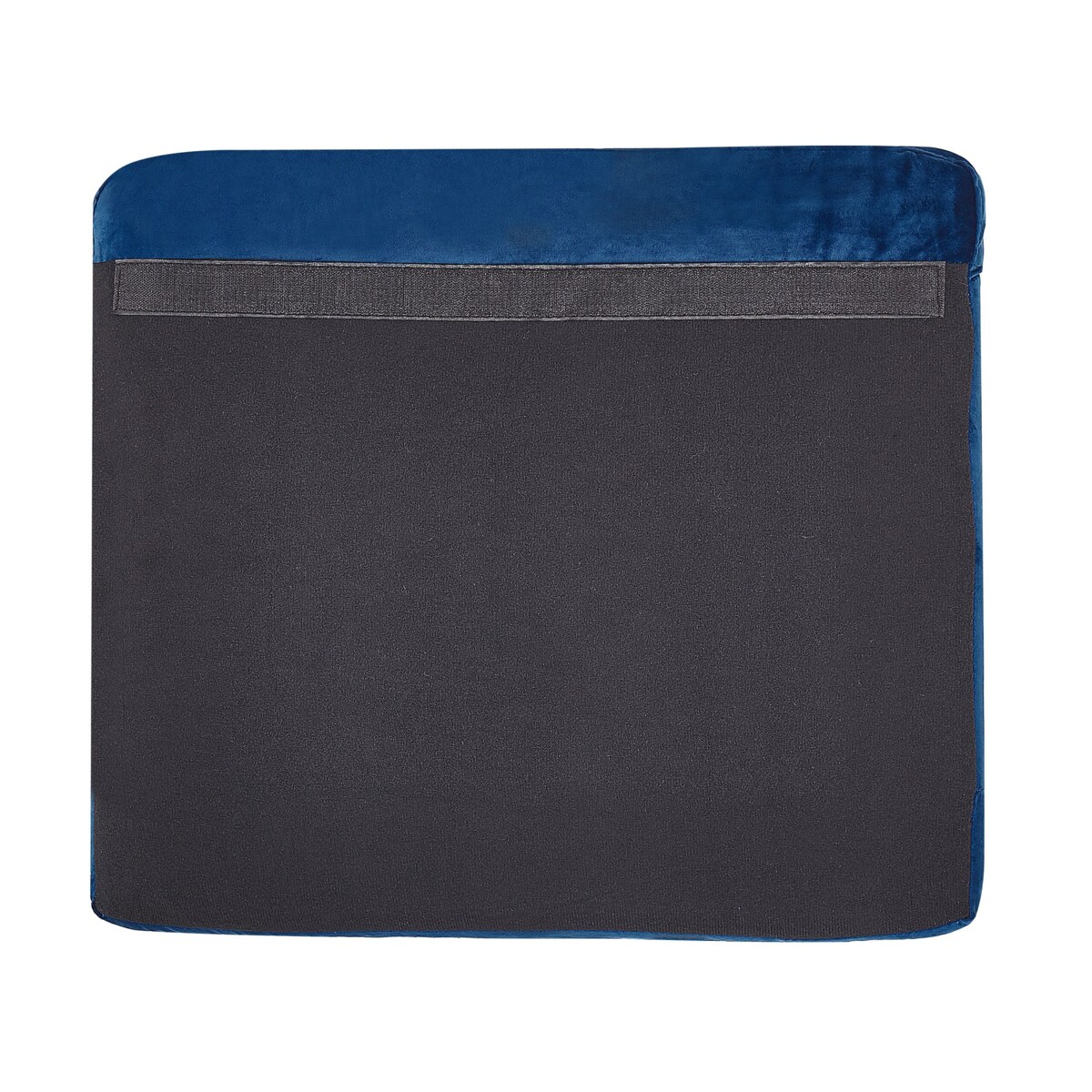 Pokrowiec na fotel welurowy niebieski BERNES