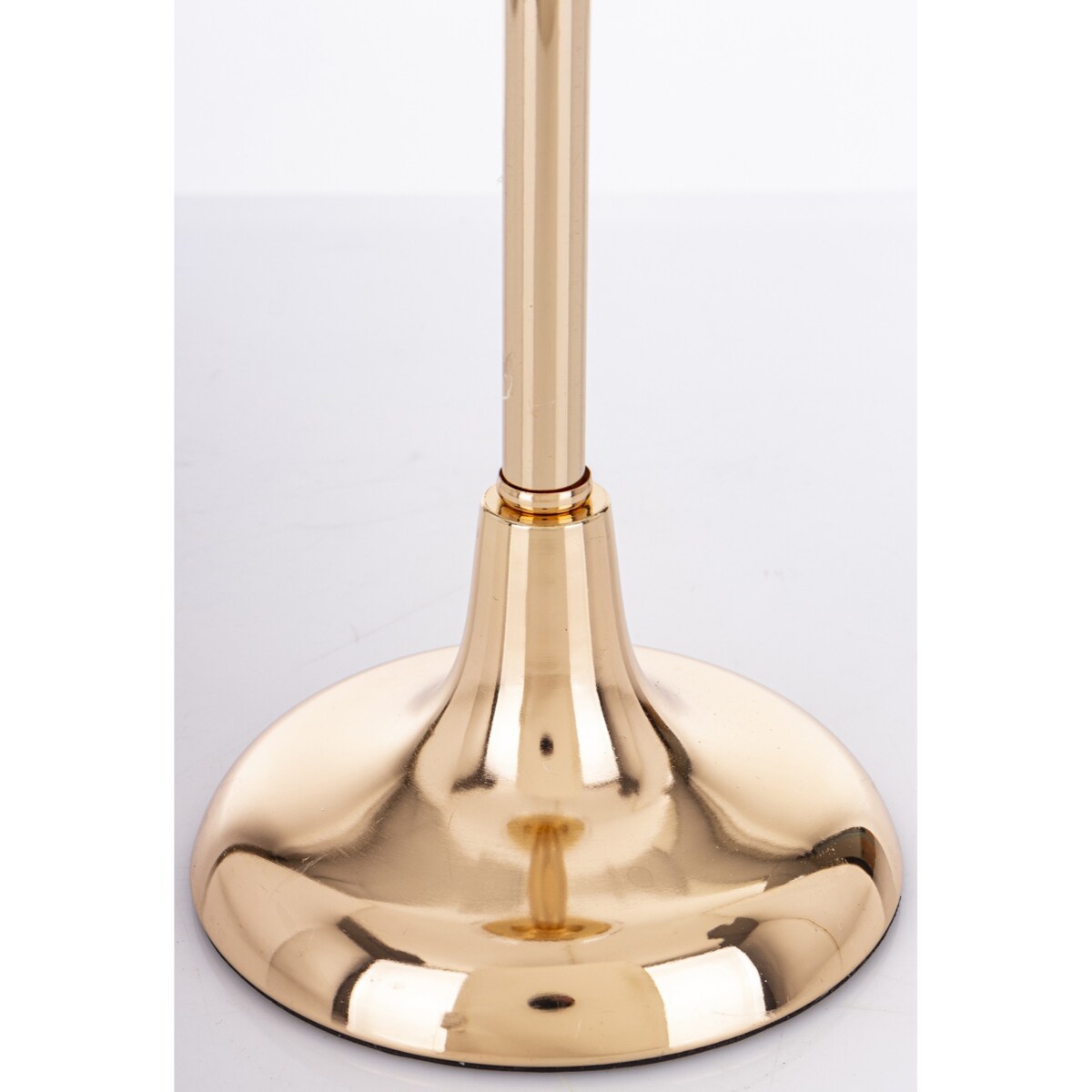 Świecznik złoty z kloszem 29x11 cm LAMBONG - II średni