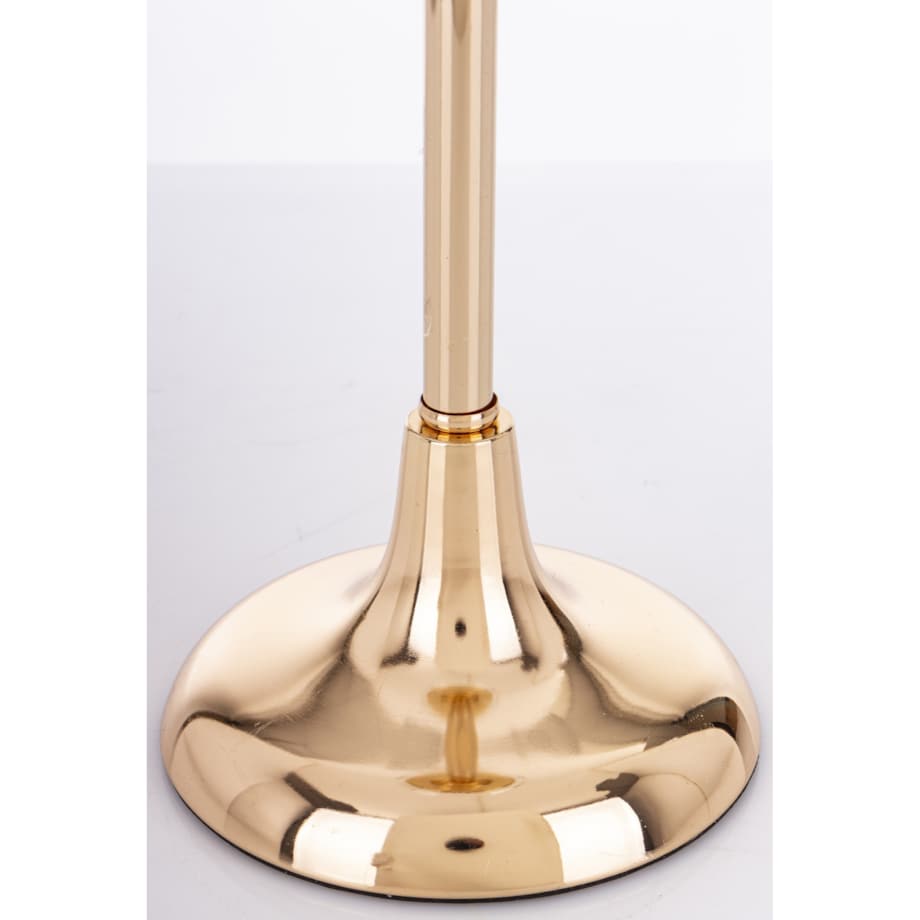 Świecznik złoty z kloszem 29x11 cm LAMBONG - II średni