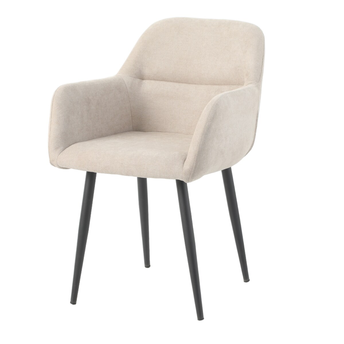 Krzesło tapicerowane VERDO beżowe do salonu jadalni biura