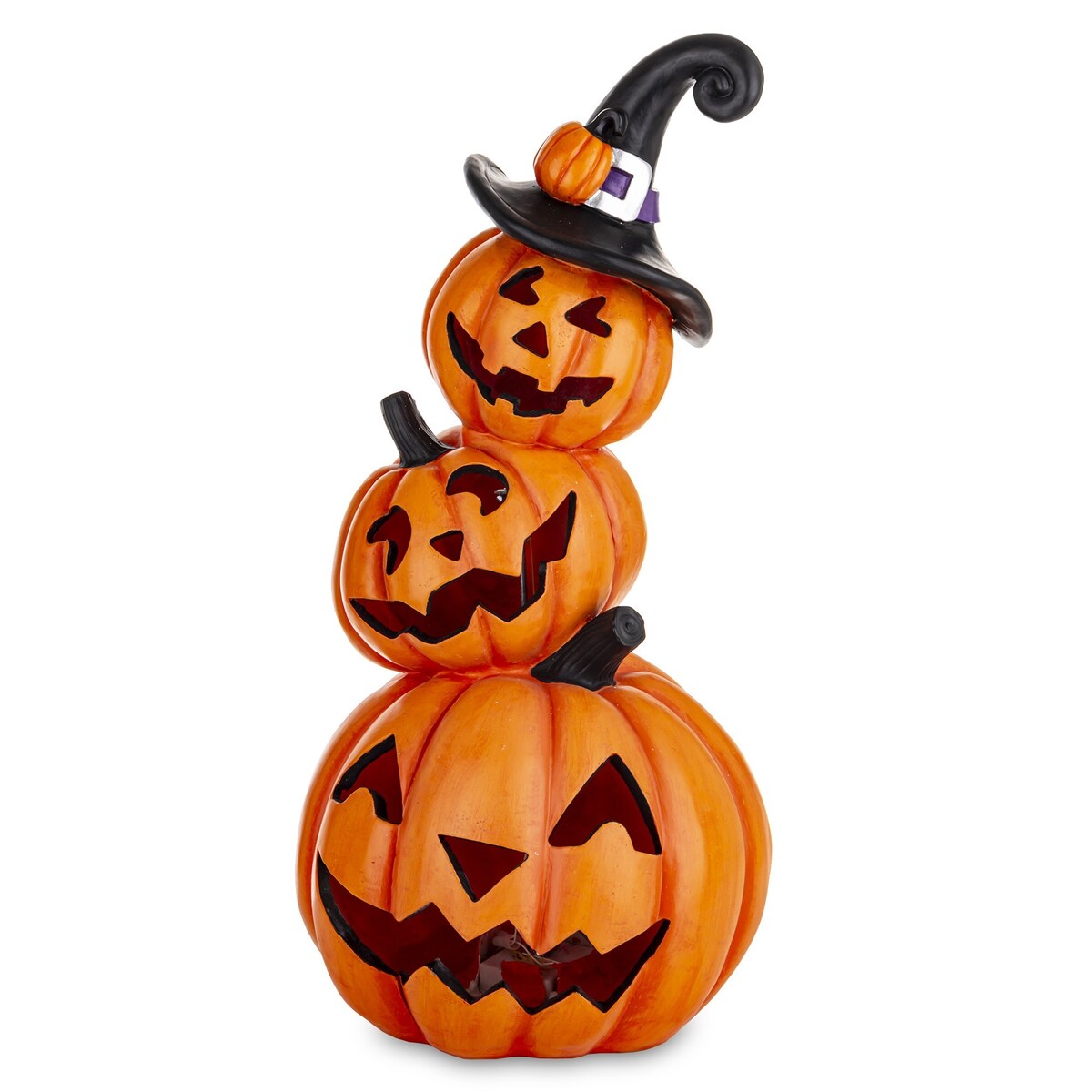 Dekoracja Halloween 56,5x27x27 cm LED- WESOŁE DYNIE
