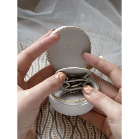 Pudełko podróżne na biżuterię Stackers Oyster mini kamienna szarość