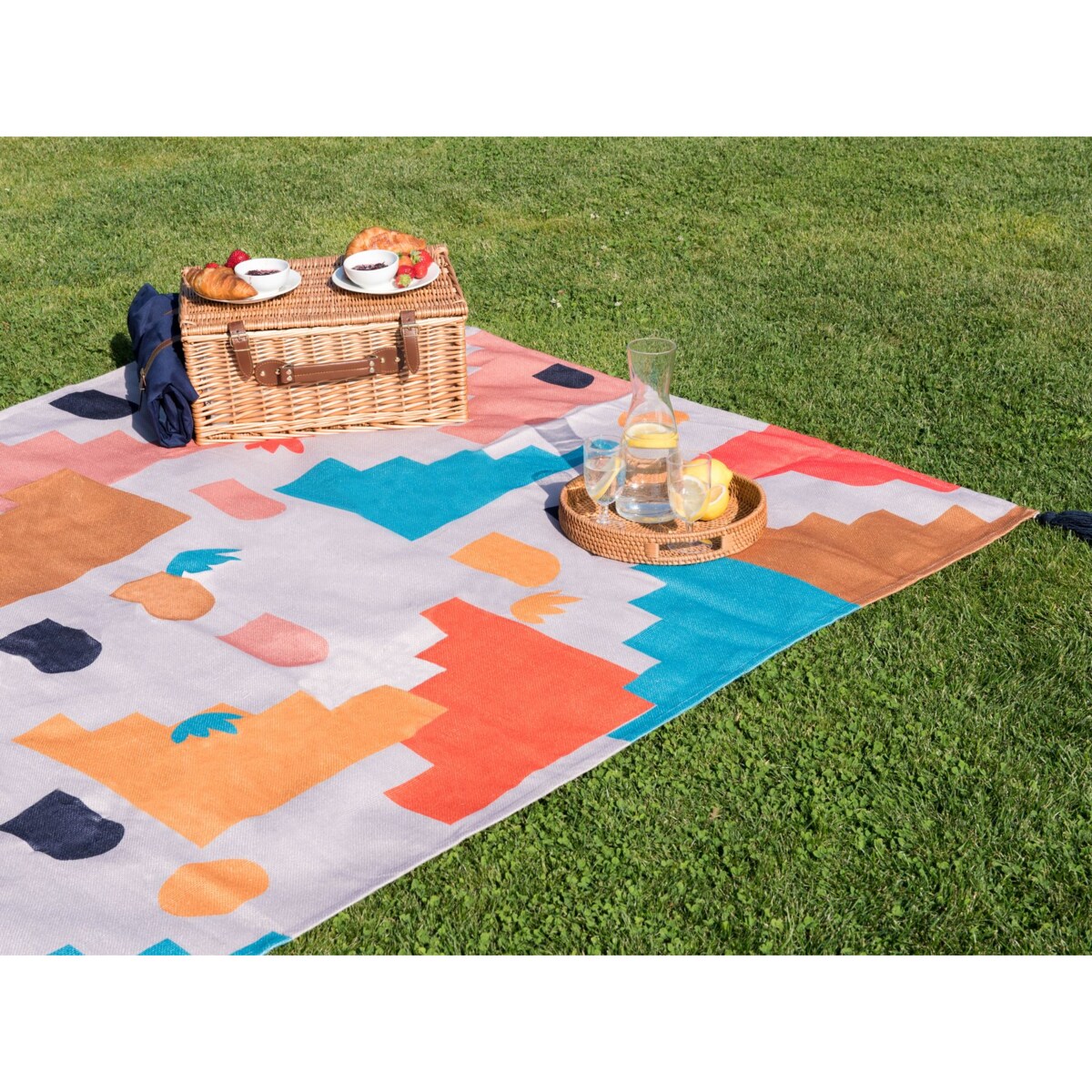 Koc piknikowy KAMBAR 150 x 200 cm Kolorowy