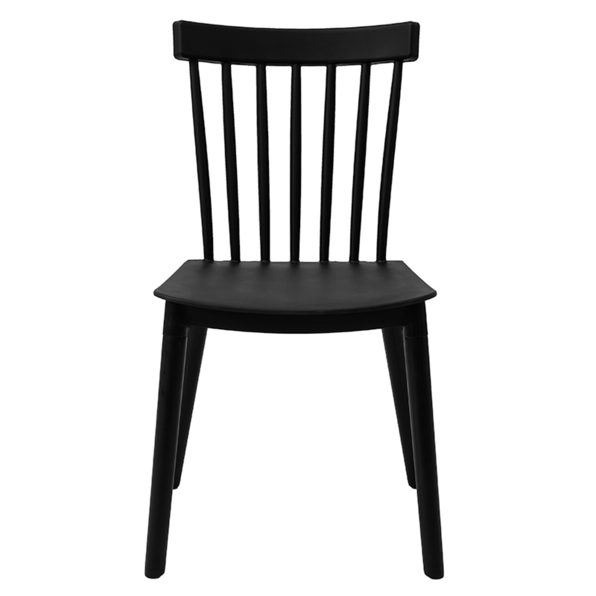 Krzesło plastikowe czarne drewniane nogi klasyczne do salonu jadalni