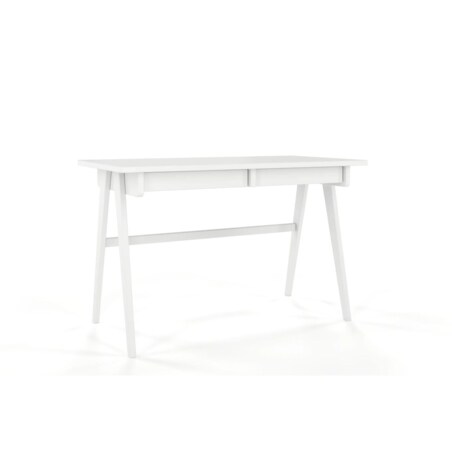 Drewniane biurko / toaletka z szufladami Visby EDDA / kolor biały ral