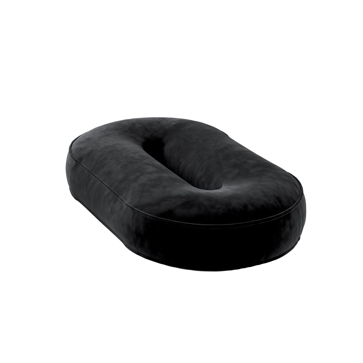 Poduszka Cyferka 0, głęboka czerń, 24 x 40 cm, Posh Velvet