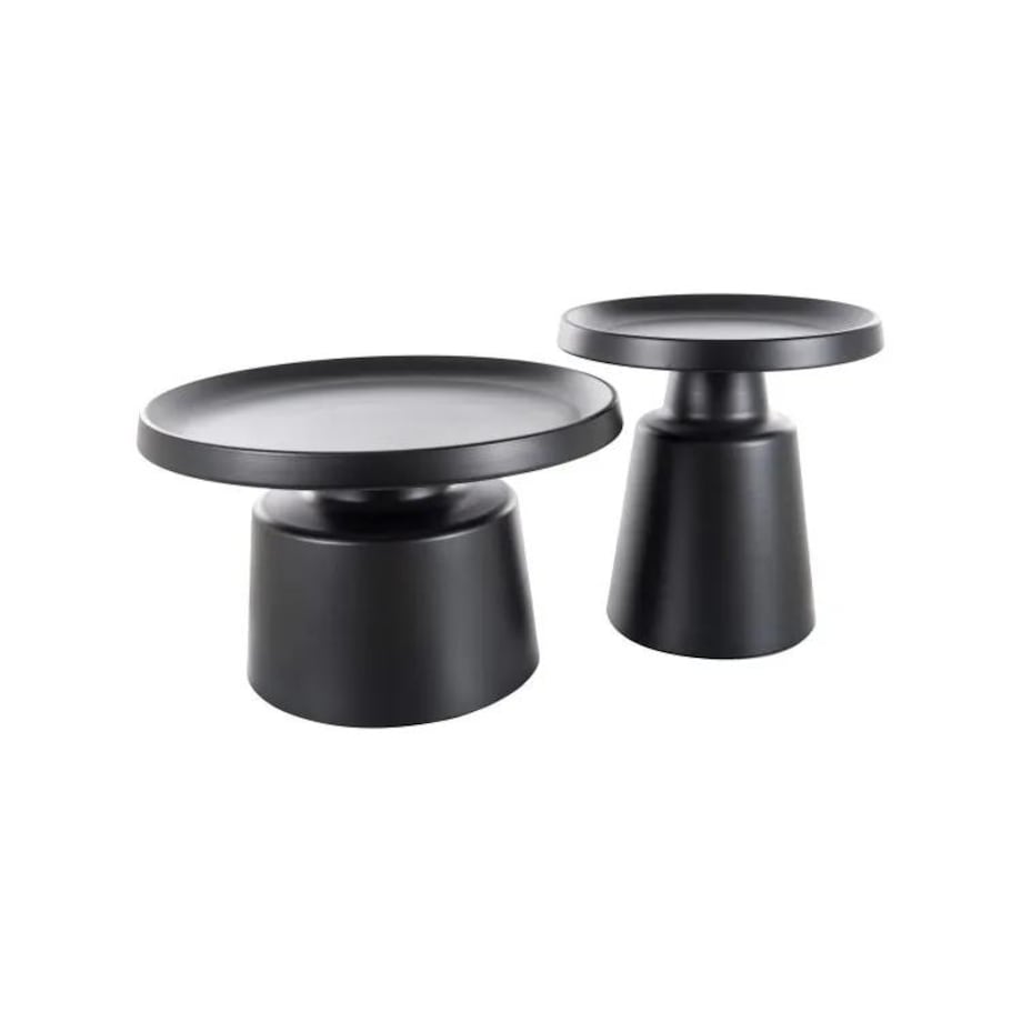 Zestaw 2 ław RODOS czarny mat