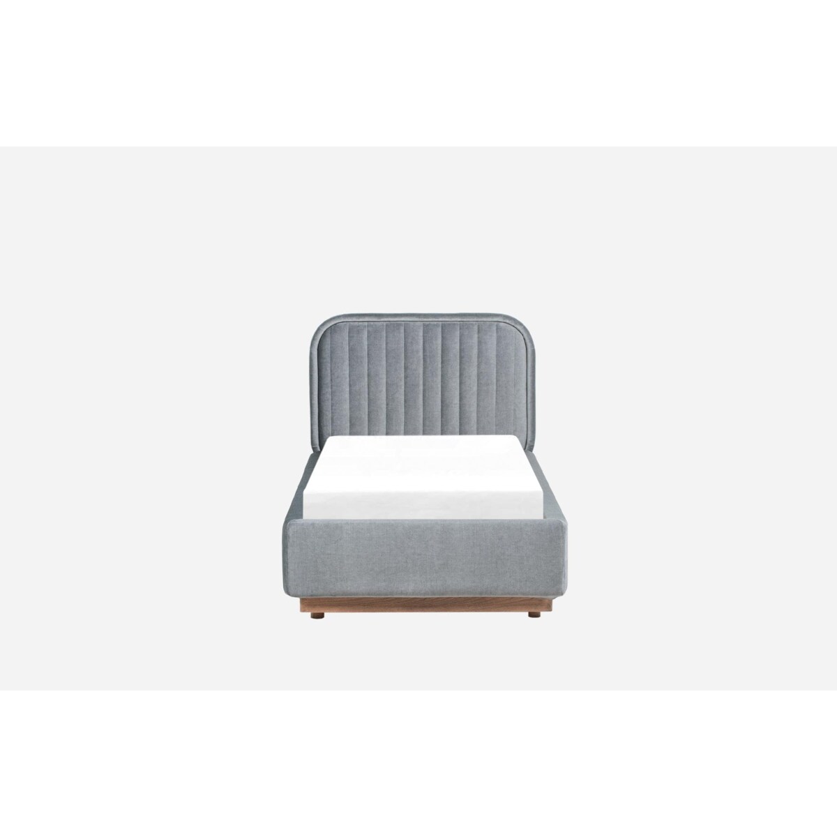 Łóżko dziecięce Delikate (90x200) w tkaninie Deluxe Steel