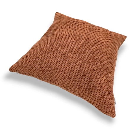 Ruda poduszka ozdobna 45x45 Dora