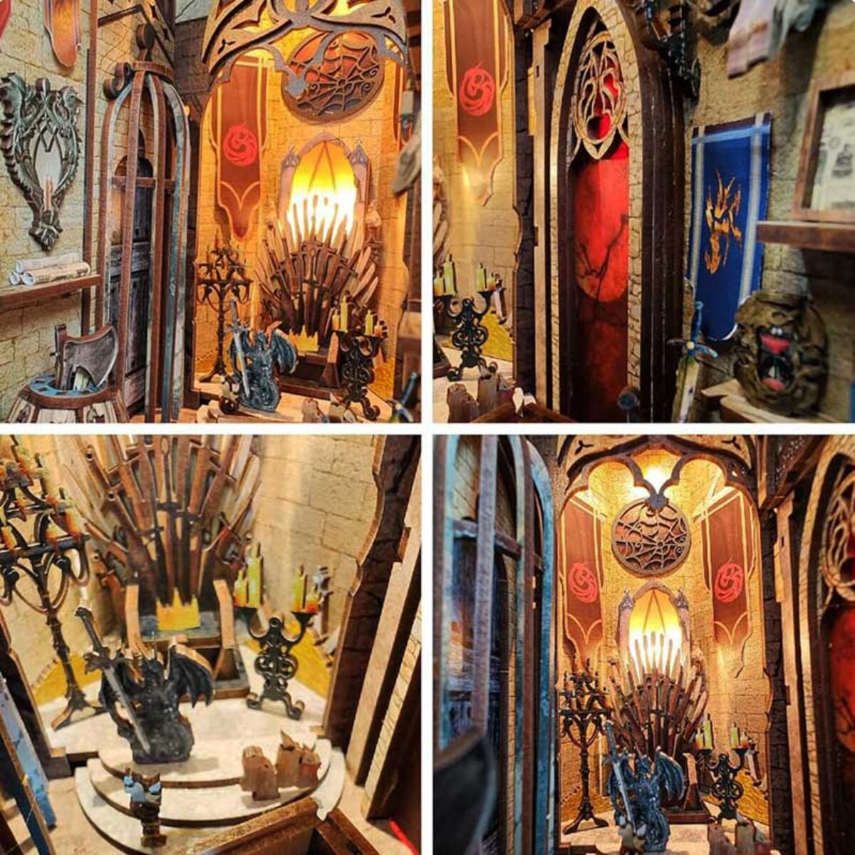 Miniaturowy domek Book Nook - Tron smoka - Joincon