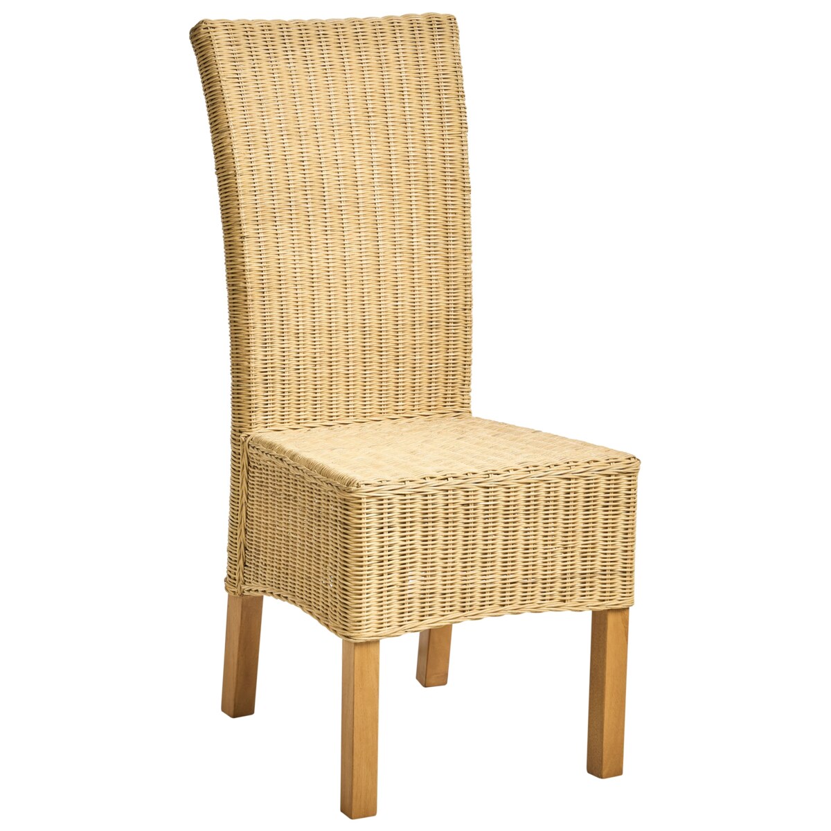 Zestaw 2 krzeseł do jadalni ANDES Rattan Naturalny