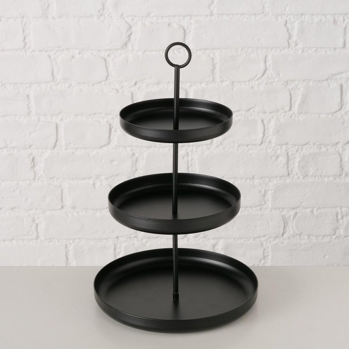 Metalowa patera na owoce CREDO, 3 poziomy, 32,5 cm