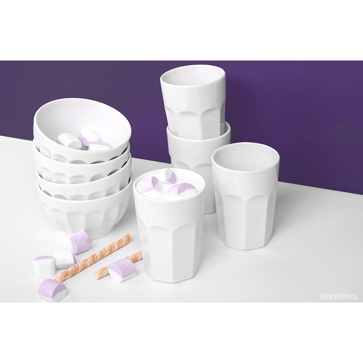 Konsimo ARALES Miska, biały