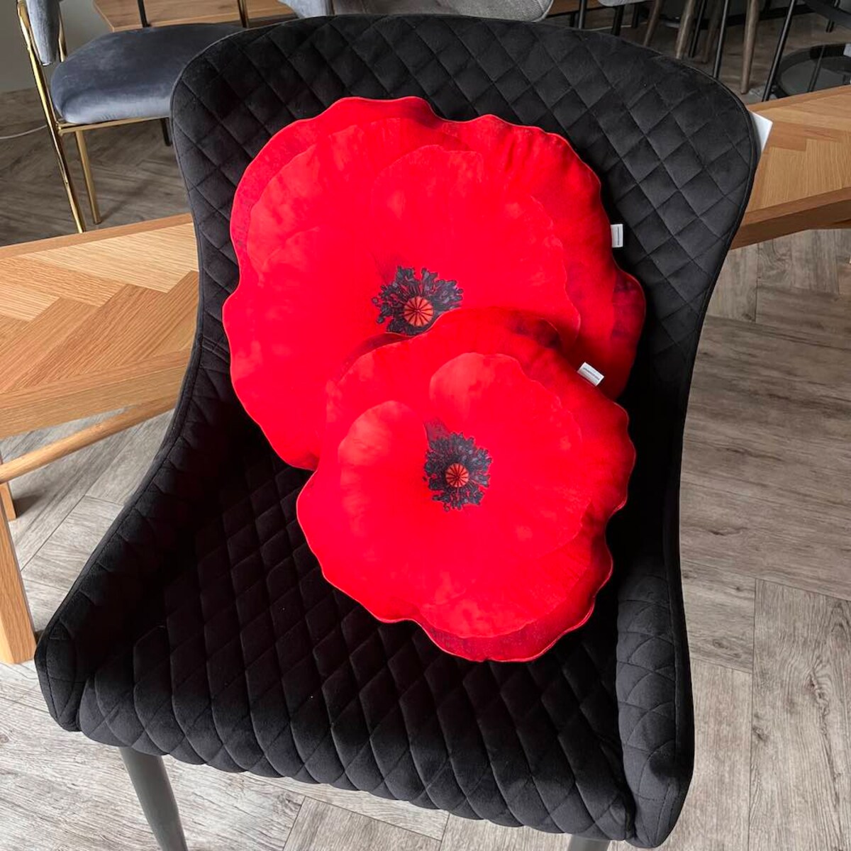 Poduszka mały czerwony Mak polny kwiaty polne