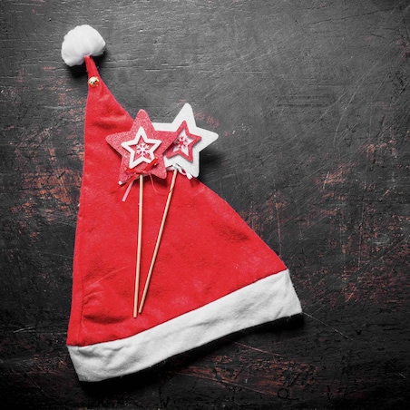 Czapka Mikołaja Mikołajki Świąteczna Z Dzwonkiem