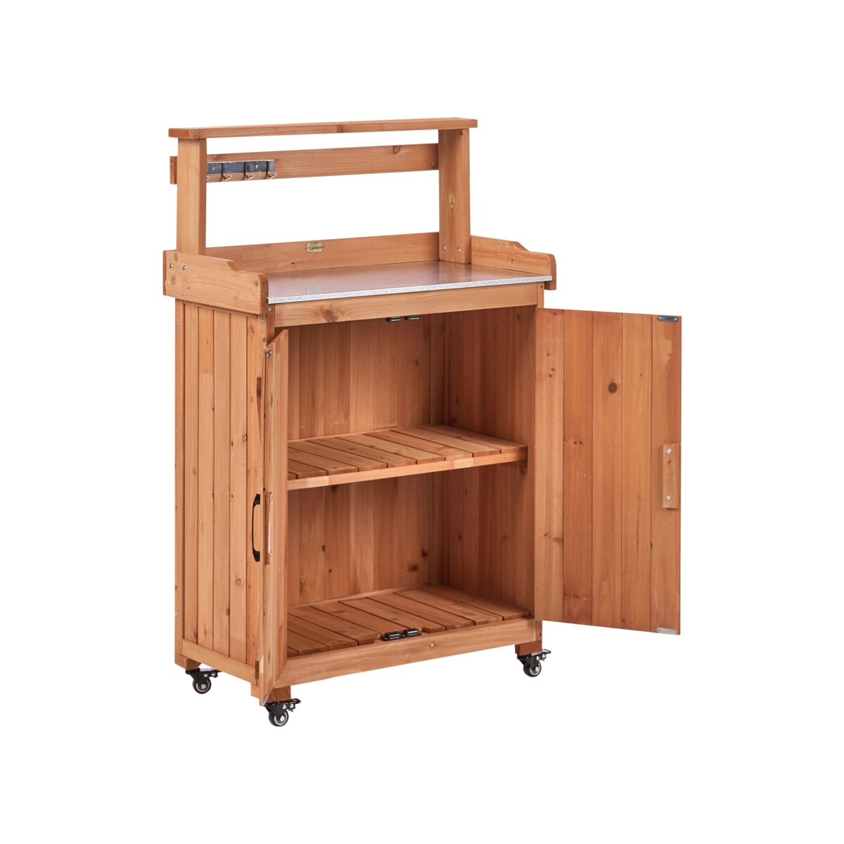 Stół ogrodniczy ALTOLIA Drewno jodłowe 70 cm 40 cm Brązowy