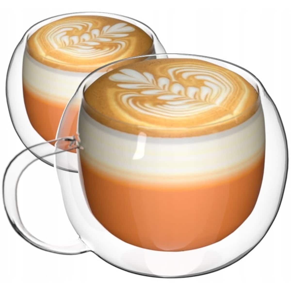 Szklanka termiczna Bergman podwójne dno do kawy z uchwytem 250ml