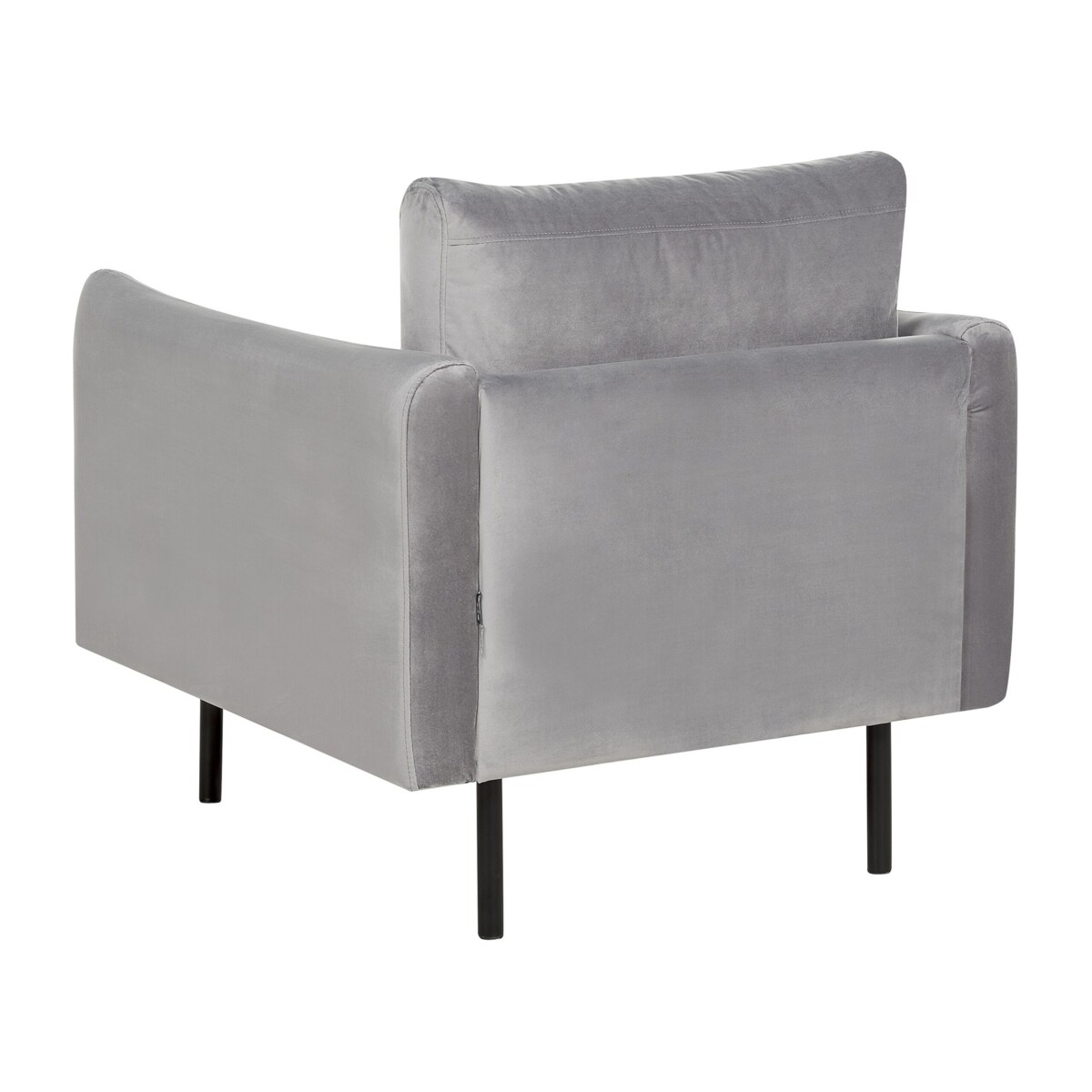 Zestaw wypoczynkowy welurowy szary VINTERBRO