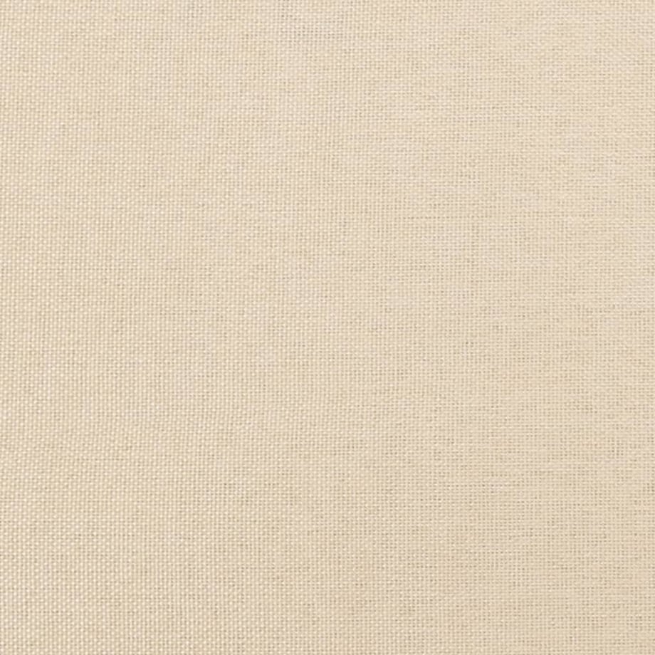 vidaXL Zagłówek uszak, kremowy, 183x16x118/128 cm, tkanina