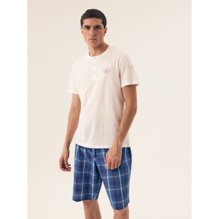 Piżama Dock 42616 Biała Biały, XL