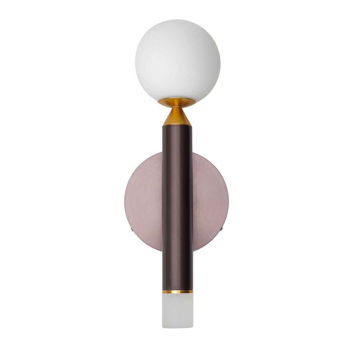 Kulista lampa ścienna Laon WL-2018109-1 Italux LED 6W 3000K brązowy biały złoty