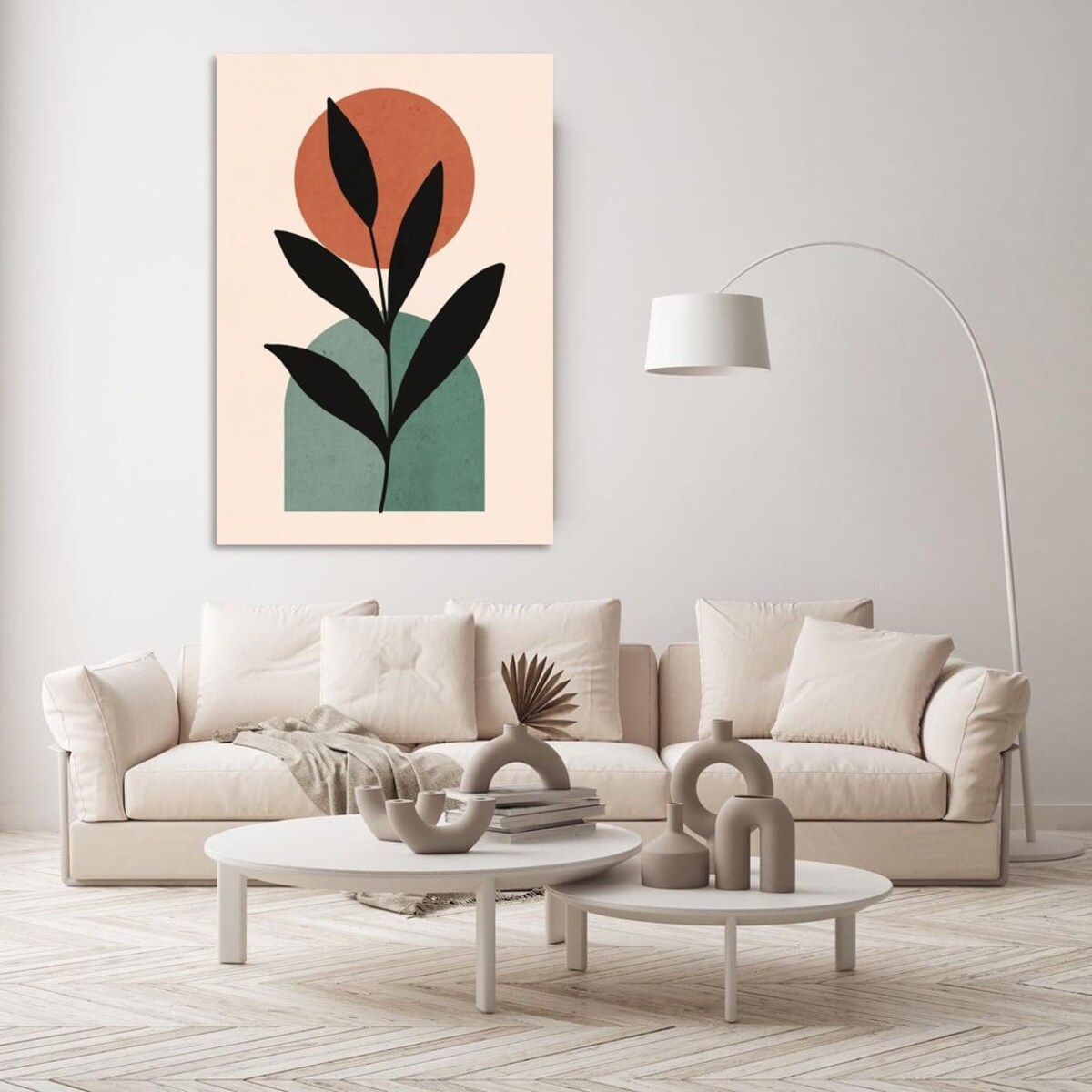 Poster Story, Plakat, Obraz - Abstrakcyjna Gałązka i Kształty, wymiary 50 x 70 cm