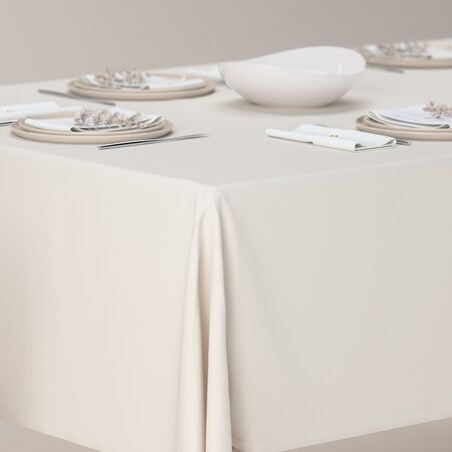 Obrus prostokątny 100 x 100 cm satynowa biel