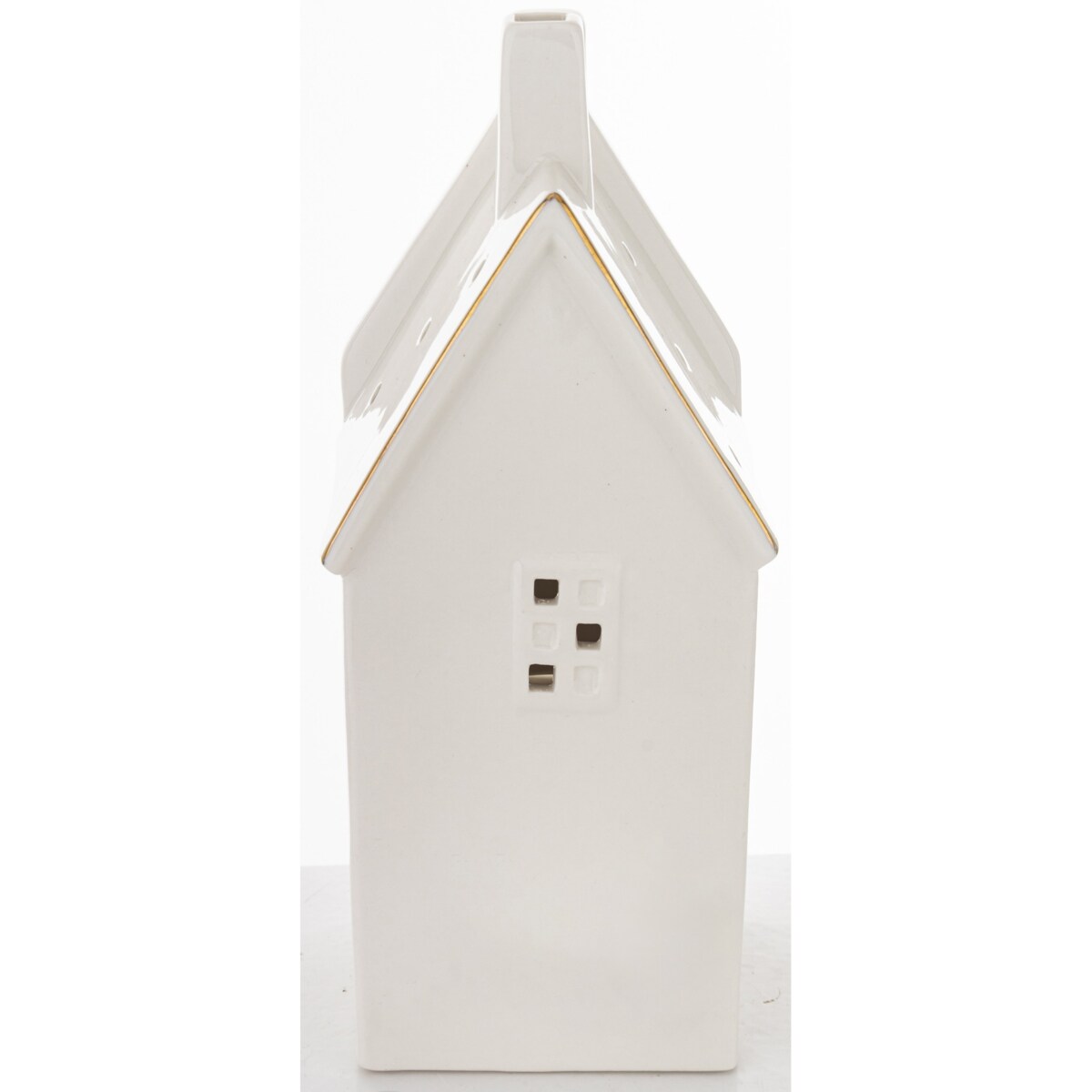 Ceramiczny biały domek LED 20x8,5 cm ADANI - II