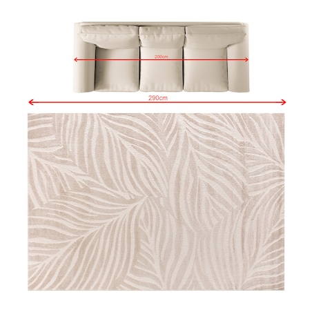 Dywan Velora beige 200x290 cm, 200x290 cm