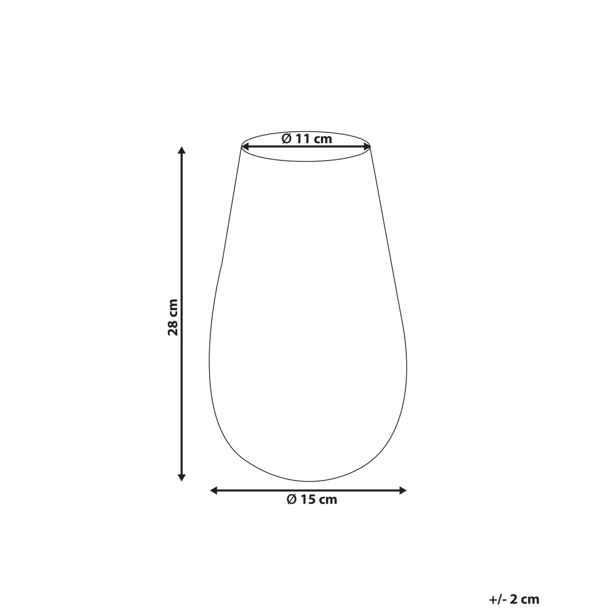 Wazon na kwiaty KATCHAL 28 cm Złoty