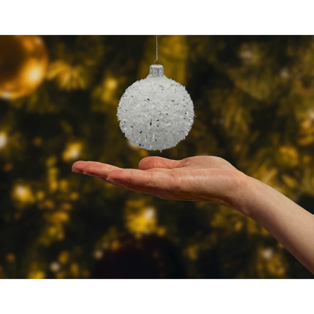 Bombka choinkowa: Okrągła śnieżka: mała