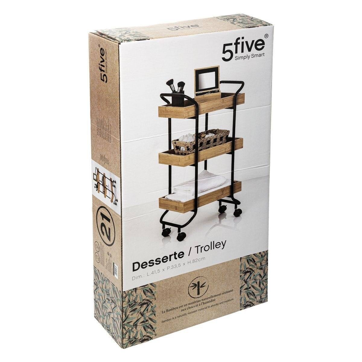 Wózek łazienkowy na kółkach, 3 poziomy