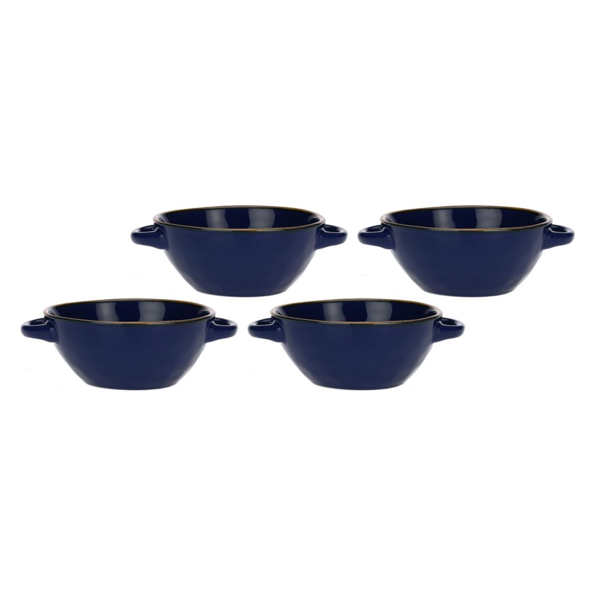 Zestaw 4 misek do zupy Concerto Blu Cobalto - Kobaltowy, 600 ml