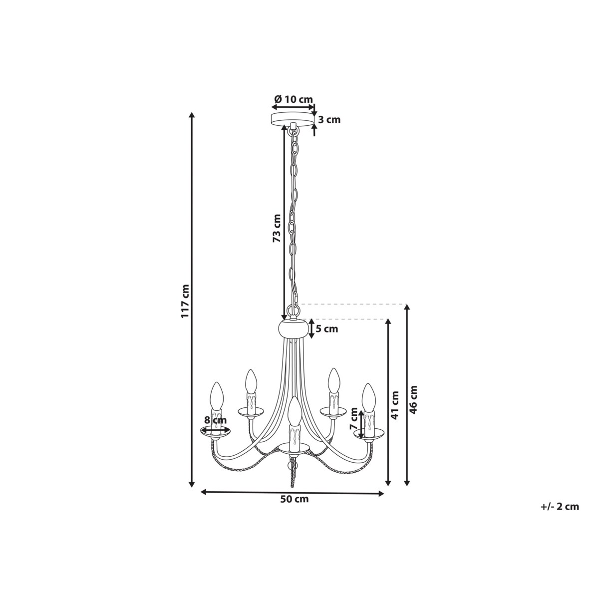 Żyrandol metalowy czarny DABUS