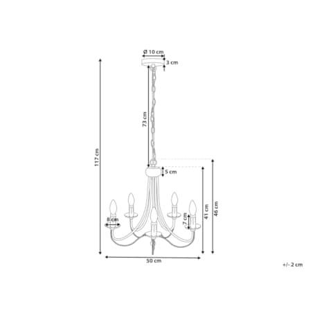 Żyrandol metalowy czarny DABUS