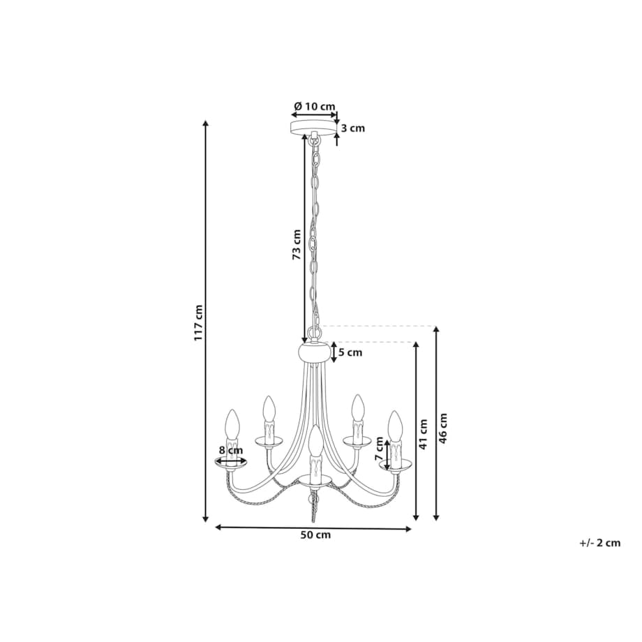 Żyrandol metalowy czarny DABUS