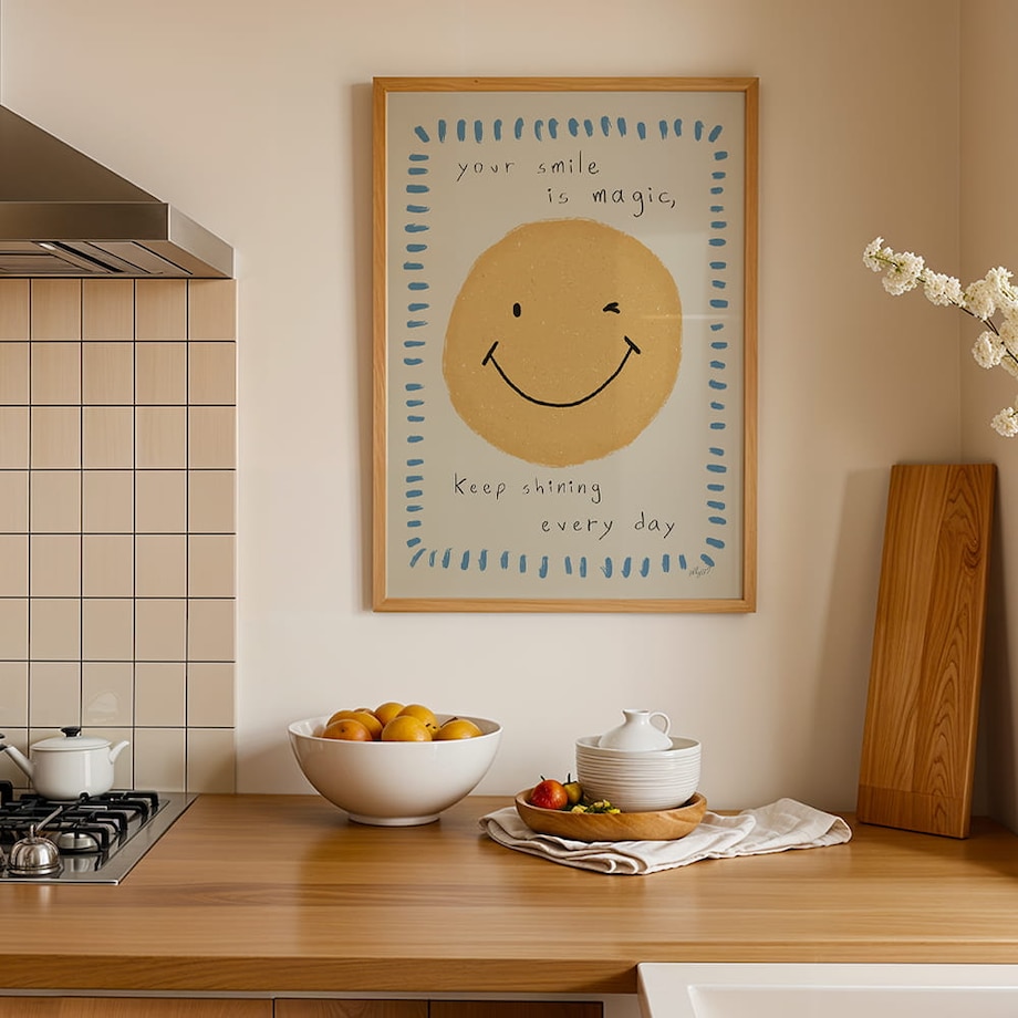 plakat twój uśmiech to magia 70x100