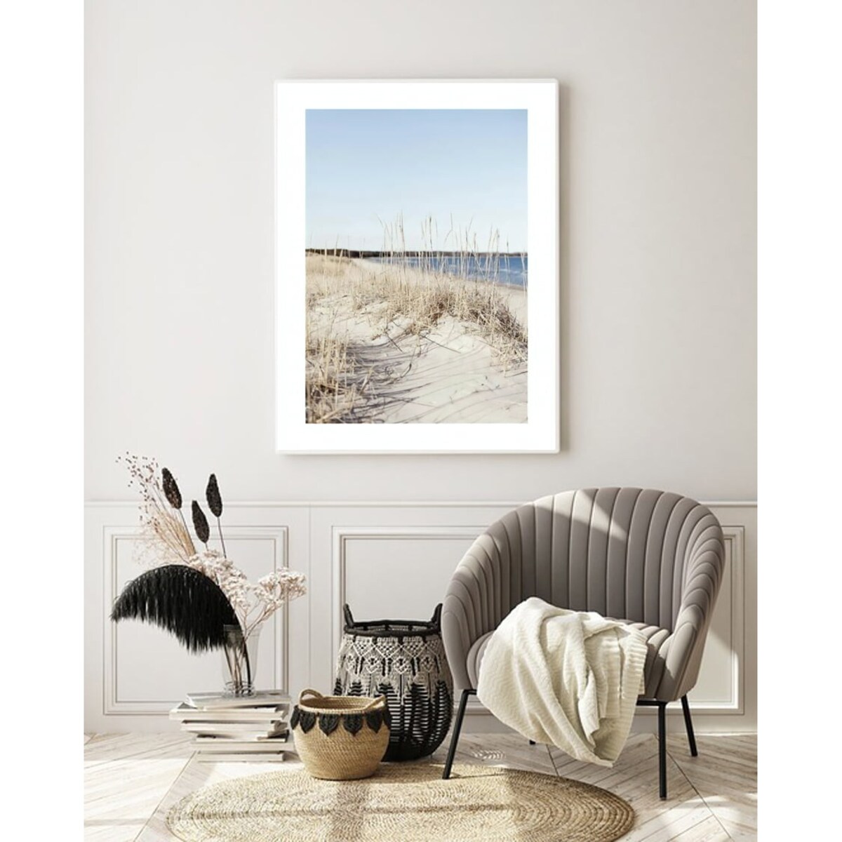 Poster Story, Plakat, Obraz - Trawa przy Morzu, wymiary 60 x 84 cm