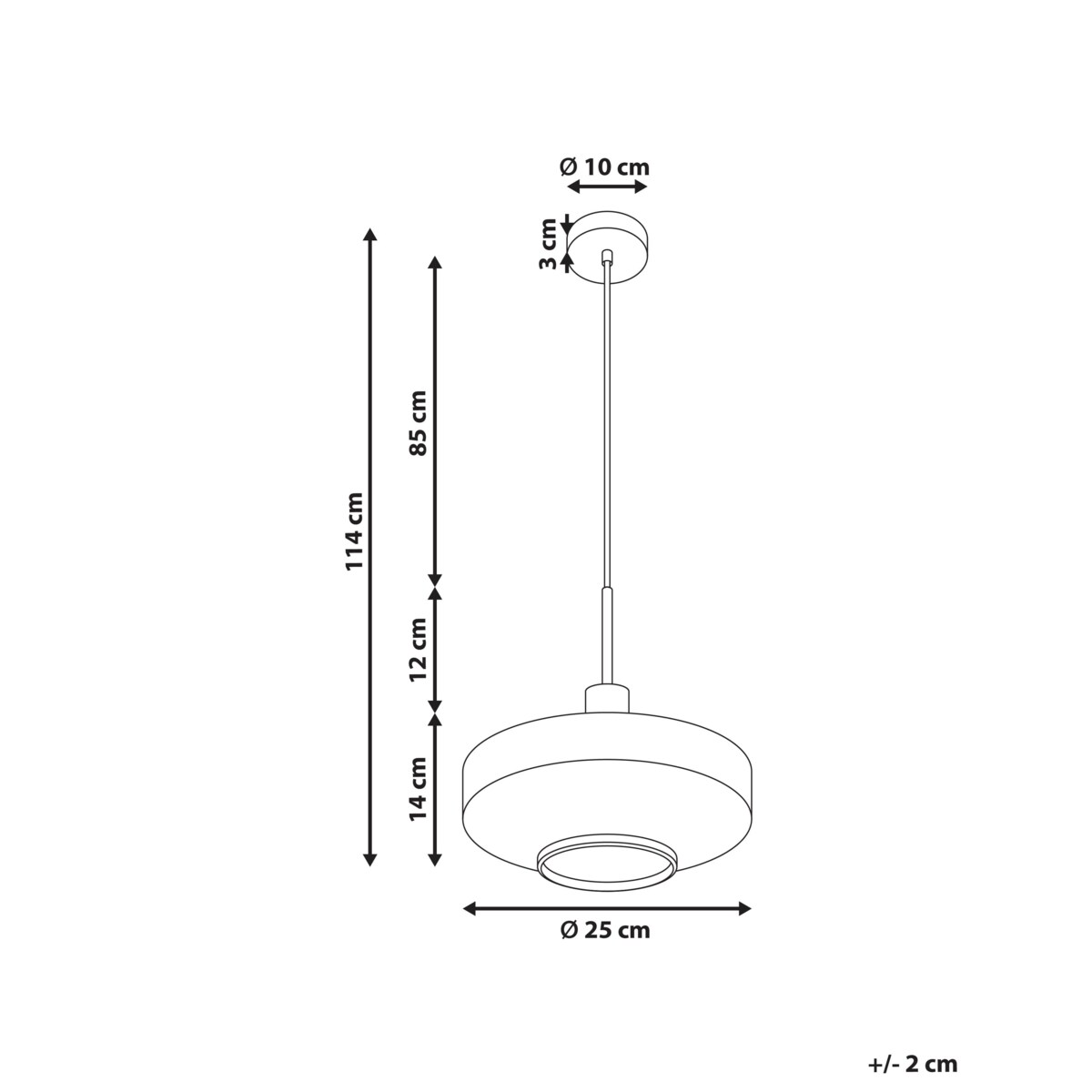 Lampa wisząca PIRRIS Szkło Przezroczysty