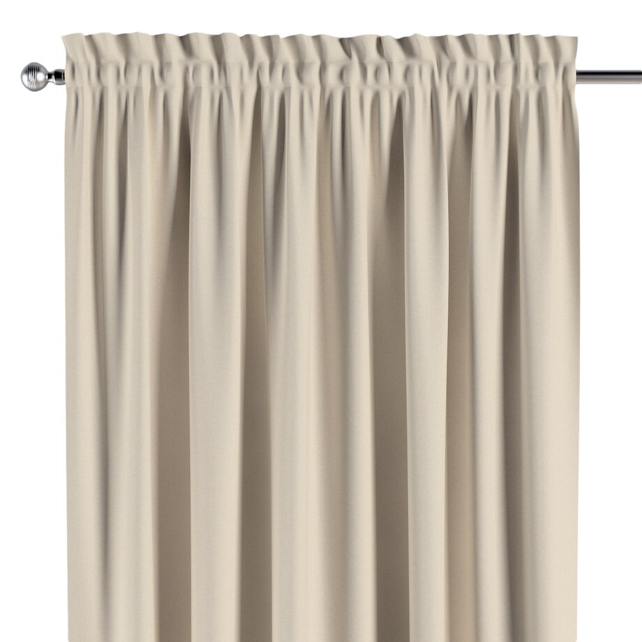 Zasłona na kanale z grzywką 1 szt. 130x245 beżowy