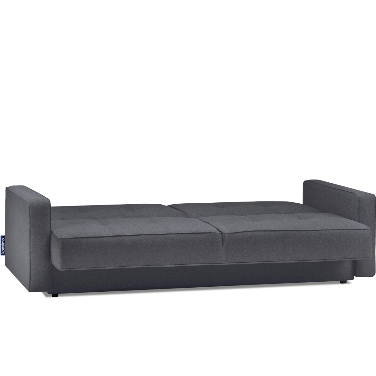 KONSIMO ORIO Ciemnoszara rozkładana sofa do salonu