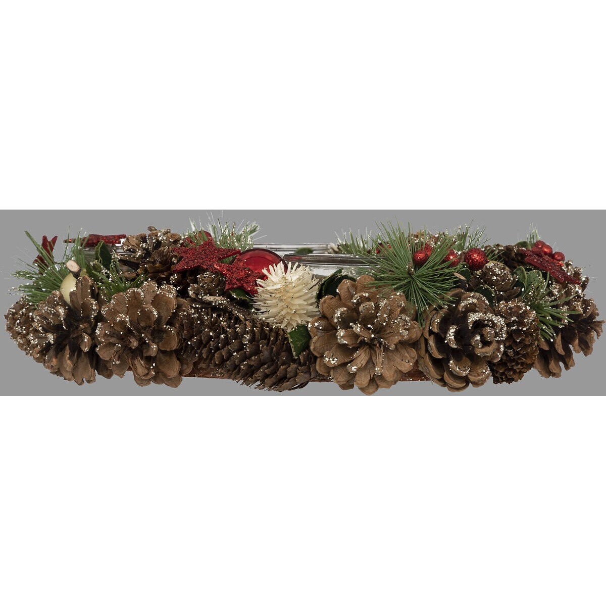 Wieniec stroik świąteczny Ø 34 cm z miejscem na 4 tealighty