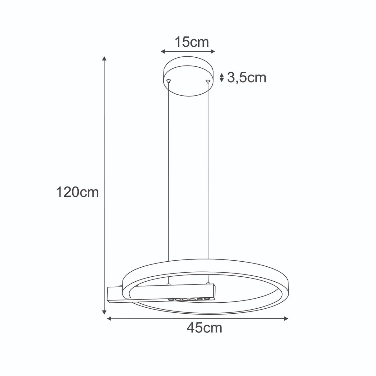 Lampa wisząca K-8232 z serii METIS