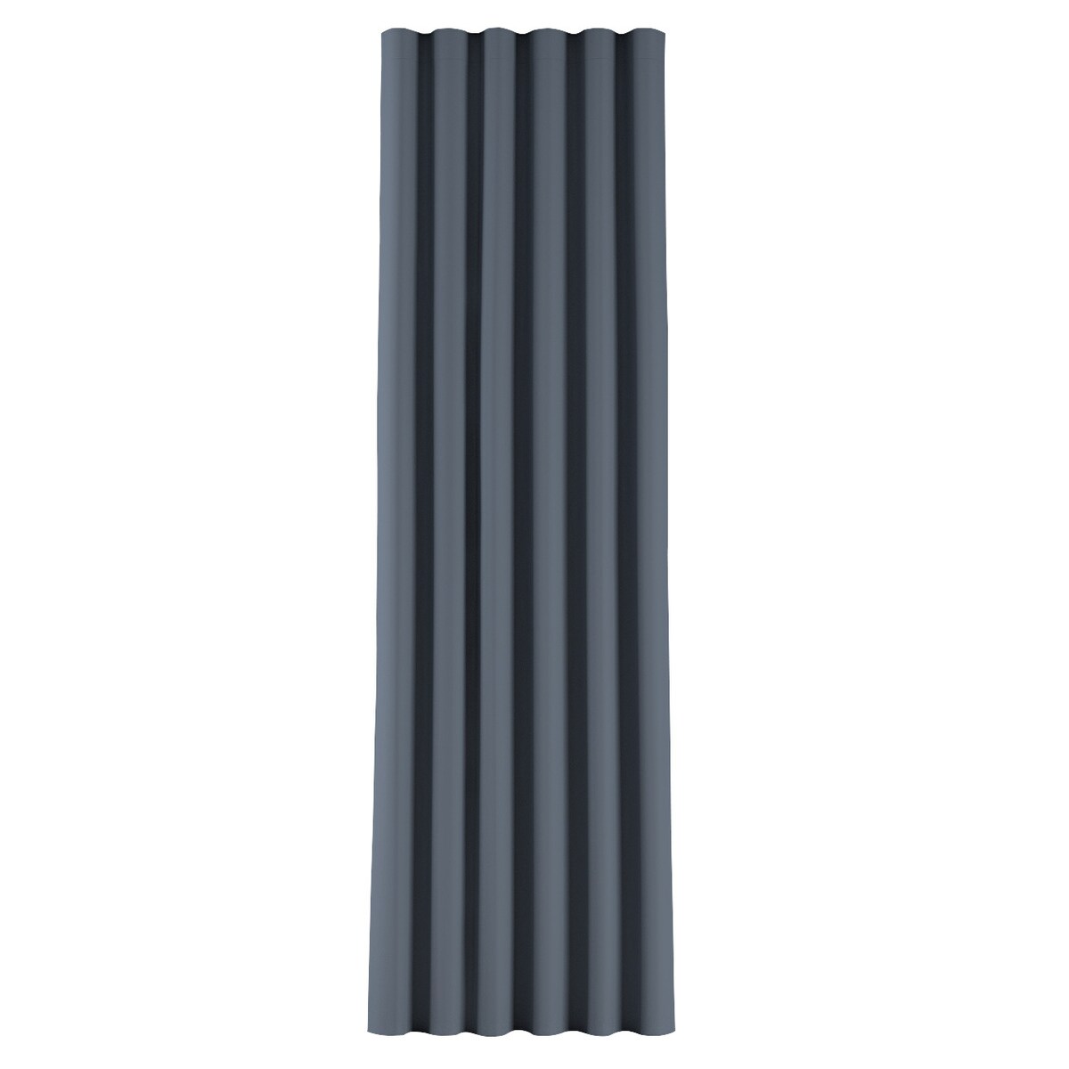 Zasłona na taśmie wave 130x260 grafitowy szary