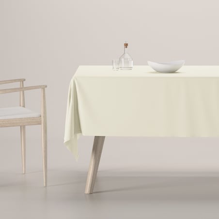 Obrus prostokątny 130 x 130 cm kremowy