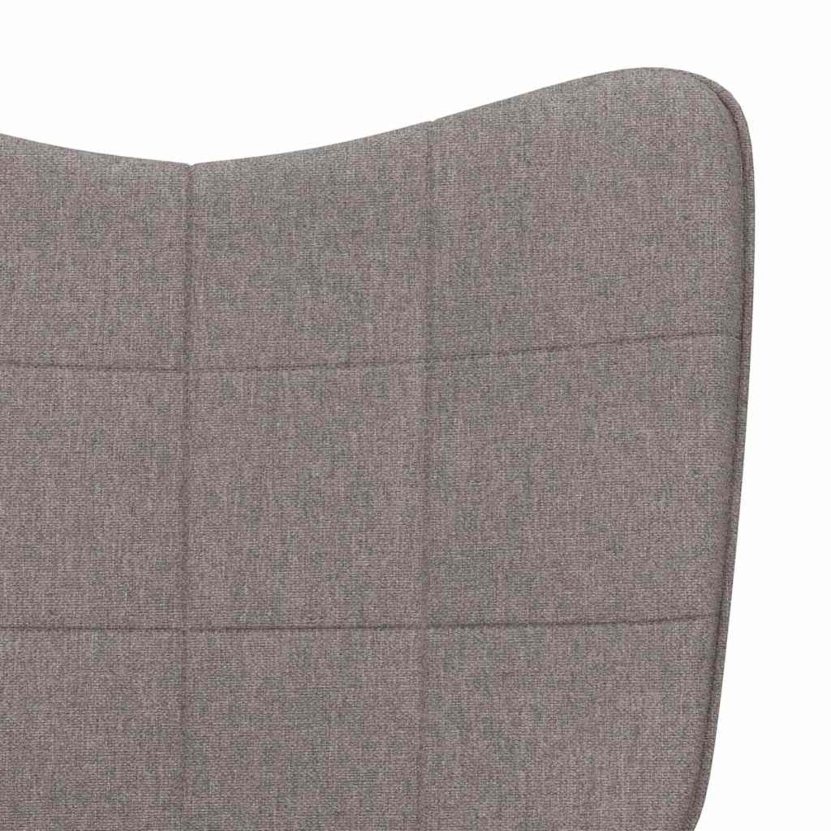 vidaXL Fotel bujany, kolor taupe, tapicerowany tkaniną