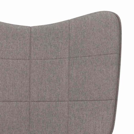 vidaXL Fotel bujany, kolor taupe, tapicerowany tkaniną