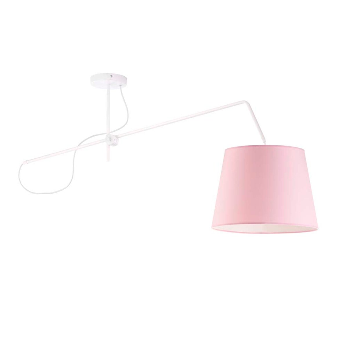 Lampa wisząca przegubowa sufitowa regulowana z abażurem stożek MODERN